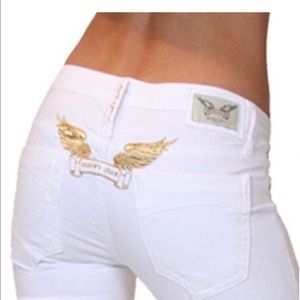 ROBINS WHITE SKINNY PANTS